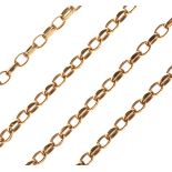 9ct gold belcher link chain Condition: