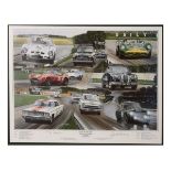 Motor Racing Interest - Andrew Kitson - Signed limited edition print - Eight Of The Best, Jack Sears