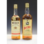 Wines & Spirits - 1 litre bottle White Horse scotch whisky together with a 75cl bottle Bell's scotch