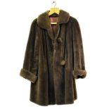 Vintage lady's faux fur coat by Astraka Condition: