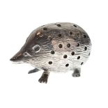 Edward VII silver figural pin cushion formed as a hedgehog, Birmingham 1905 Condition: