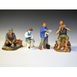 Four Royal Doulton figures - The Parisian HN.2445, The Silversmith Of Williamsburg HN.2208,