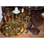 Large quantity of copper, brass and other metalware etc Condition: