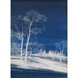Michael Barnfather - Oil on canvas - Frost After Snow, signed and dated '81, framed Condition: