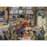 Richard Adams - Signed limited edition print - The Farmhouse Kitchen, No.14/250, signed, titled