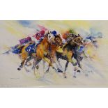 Sheila Gill - Signed limited edition print - Kentucky Derby, No,38/295, signed, titled and