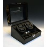 Battery or mains watch winder for watches having storage for six more watches Condition: