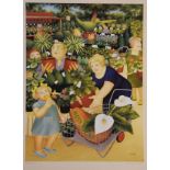 Beryl Cook - Signed limited edition print - The Garden Centre, No.422/850, signed and numbered in