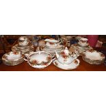 Royal Albert Old Country Roses pattern dinner and part tea service Condition: