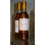 Wines & Spirits - Half bottle of Chateau Broustet 1983 Barsac-Sauternes together with a bottle of