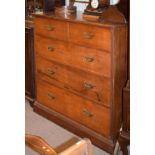 Late 19th/early 20th Century walnut chest by Holland & Son, fitted two short and three long