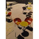 Lawrence Wolfe Xavier - Three signed limited edition prints - Bar Terrace, Lido and Car Park, all