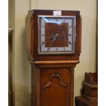 1930's period oak cased grandmother clock Condition: