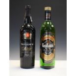 Wines & Spirits - 70cl bottle Glenfiddich Scotch whisky together with a bottle of Taylor's Select