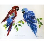 Annabel Fairfax - Signed limited edition print - Scarlett And Hyacinth, being a study of two