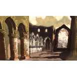 Norman Wade - Signed limited edition print - Fountains Abbey, No.20/60, signed, titled and