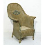Large Lloyd Loom spoon back elbow chair Condition: