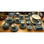 Denby green glazed dinner and tea service Condition: