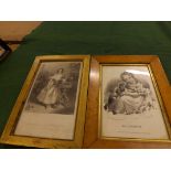 Two early 19th century prints, one depicting Augusta Georgina Frederica Fitz Clarence, daughter of