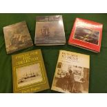 Five books of painting and print interest mainly marine being "British Marine Painting" by