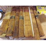 Eight volumes of Public General Statutes for Queen Victoria from 1863 - 1882 (not consecutive) in