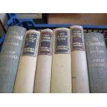 A box of books of Winston Churchill interest including The Second World War volumes I, II, III and