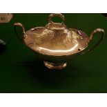 A large silver-plated oval soup tureen and cover by The Goldsmiths and Silversmith Company Ltd