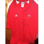 TEAM GB OLYMPIC CYCLING SHIRT,SIGNED BY CRAIG MACLEAN ,OLYMPIC 2000 SIVER MEDALIST AND 2012 PARA-