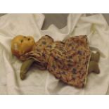 EARLY 20TH CENT COMPOSTION DOLL CLOTH ARMS & LEGS EST [£20- £40]