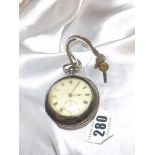 SILVER POCKET WATCH EST [£25- £50]