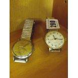 GENTS WRIST WATCHES HELVETIA SWISS MADE SUBSIDURY SECOND HAND & A RUHLA WRIST WATCH GDR MADE BOTH