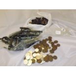 VICTORIAN SASH WINDOW HANDLES ,PENNIES, ETC EST [£5- £20]