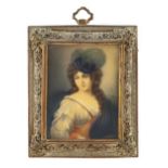 French School 19th century 11,5x9,5 cm.