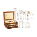 An 800 silver cutlery service (136) Italy, 20th century peso 6610 gr.