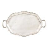 An 800 silver tray Italy, 20th century 53x32 cm.