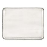 An 800 silver rectangular tray Milan, 20th century peso 1050 gr.