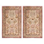 A pair of Qum carpets Persia, 20th century 155x100 cm. cad.