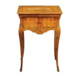 A walnut and bois de rose night table Italy, antique manufacture 69x46x30 cm.