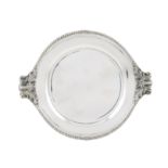 An 800 silver tray, signed Petochi Roma Italy, 20th century 35,5x29 cm.