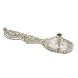 An important silver candlestick Naples, first half of 18th century peso 285 gr.