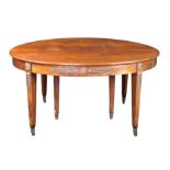 A mahogany table France, 19th century 76x140x120 cm.