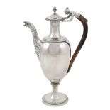 A silver coffeepot Milan, 1820-1826, silversmith Lucca Melchiorre peso 762 gr.