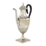 A silver coffeepot Rome, 1815 - 1827 peso 435 gr.