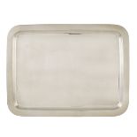 A silver tray Italy, 20th century peso 1110 gr.