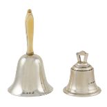 Two silver bells Italy, 20th century peso 210 gr.