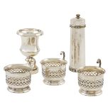 A silverplate lot (5) 20th century