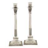 A pair of silver candelabra Italy, 20th century peso 1930 gr.