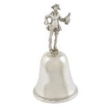 A 925 silver bell Italy, 20th century h. 10,5 cm.