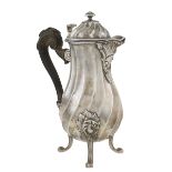 A silver coffeepot Turin, 1678 - 1793 peso 500 gr.