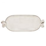 A silver tray Italy, 20th century peso 390 gr.